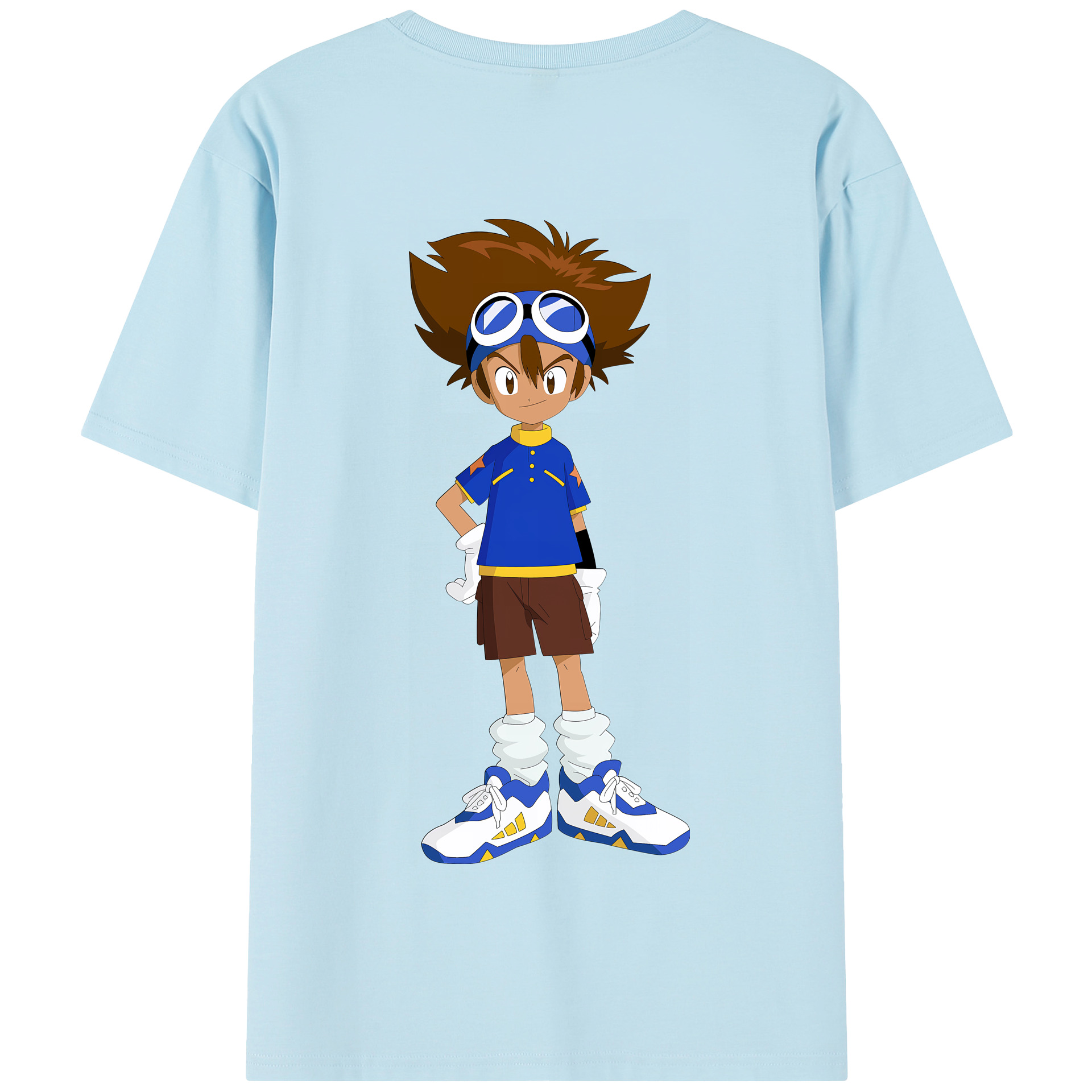 （画像用） Digimon デジタルモンスター/デジモン 綿100％半袖Tシャツ（背面プリント）
